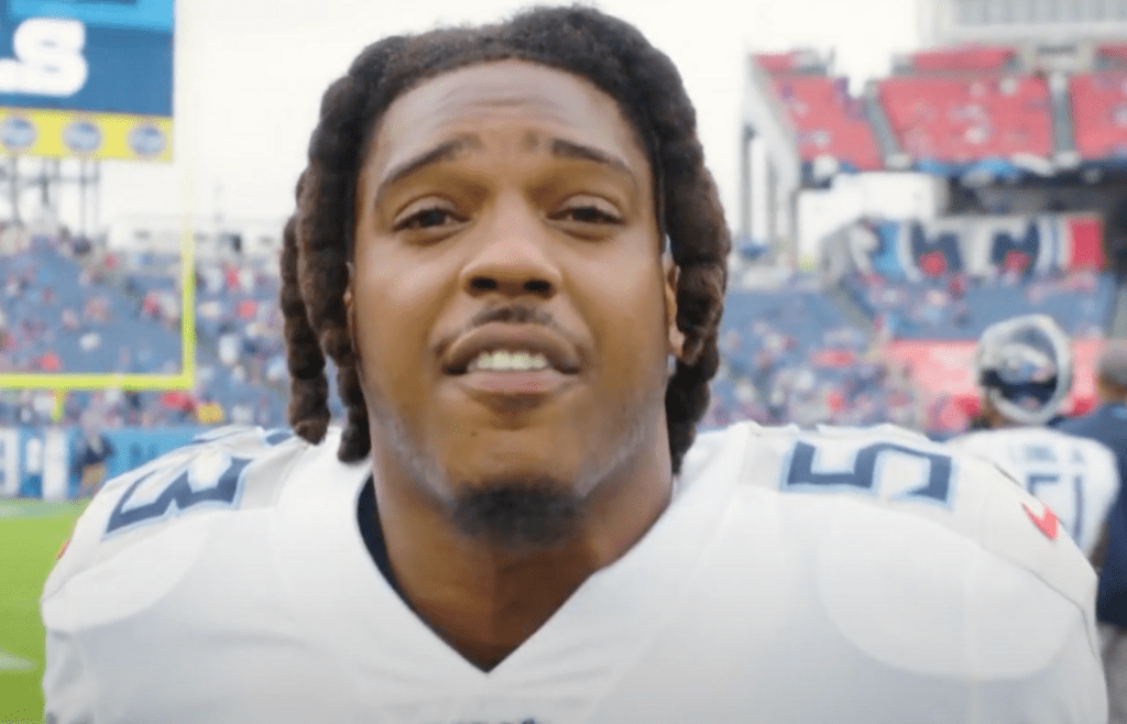 Daren Bates on the sidelines during a game against the Buffalo Bills