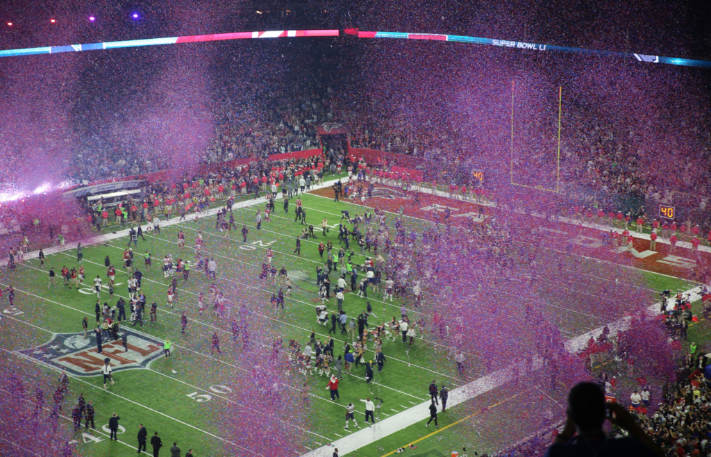New England Patriots defeat the Atlanta Falcons