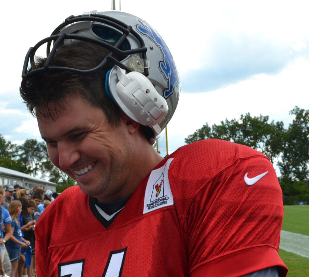 Shaun Hill at the 2012 Detroit Lions Training Camp