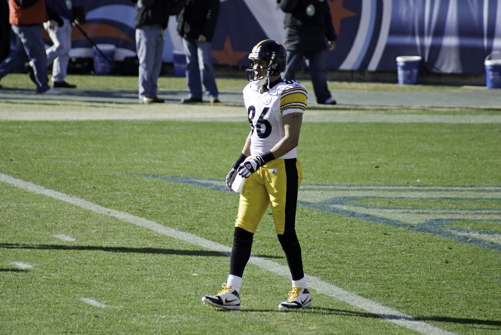 Ward prior to a game in 2008