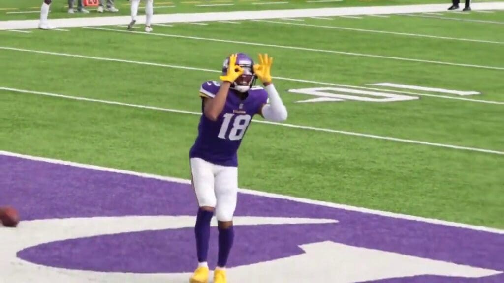 Justin Jefferson Griddy'd Into The End Zone For His First NFL TD
