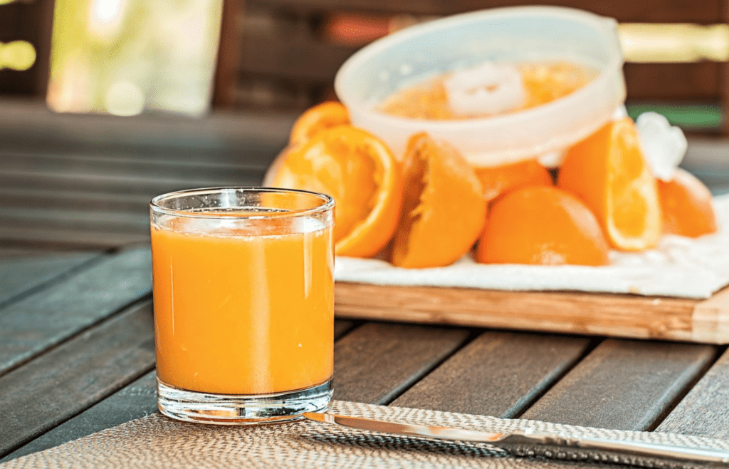 Fresh orange juice