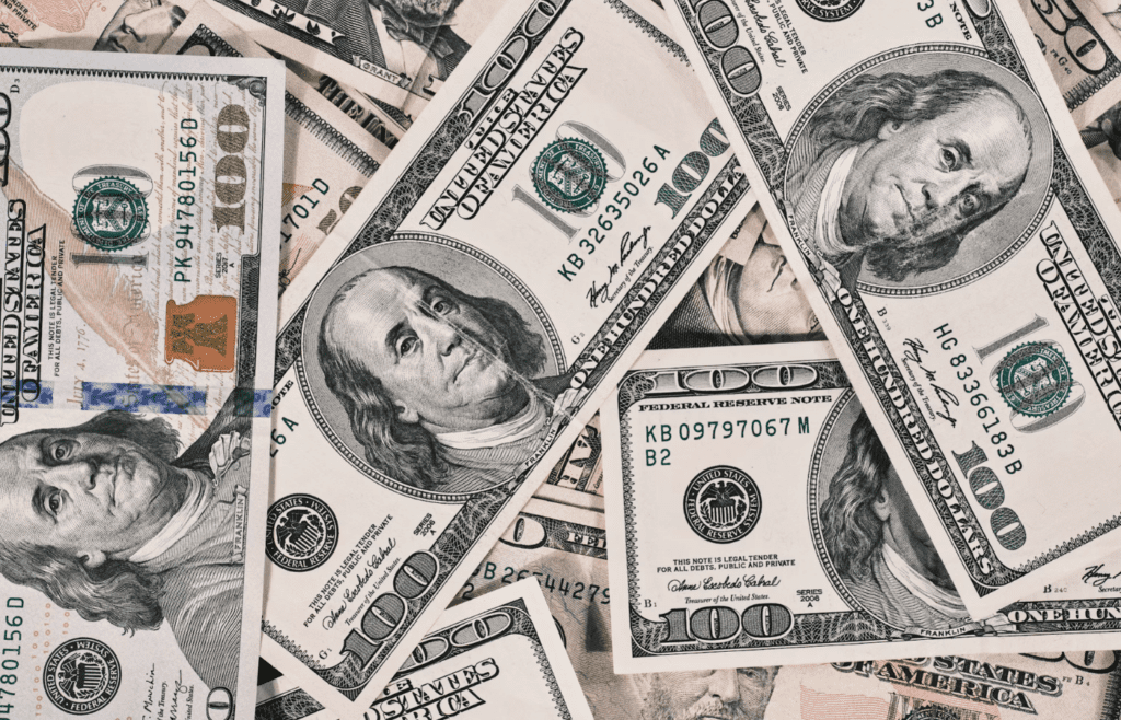 US currency symbolizing inflated asset values