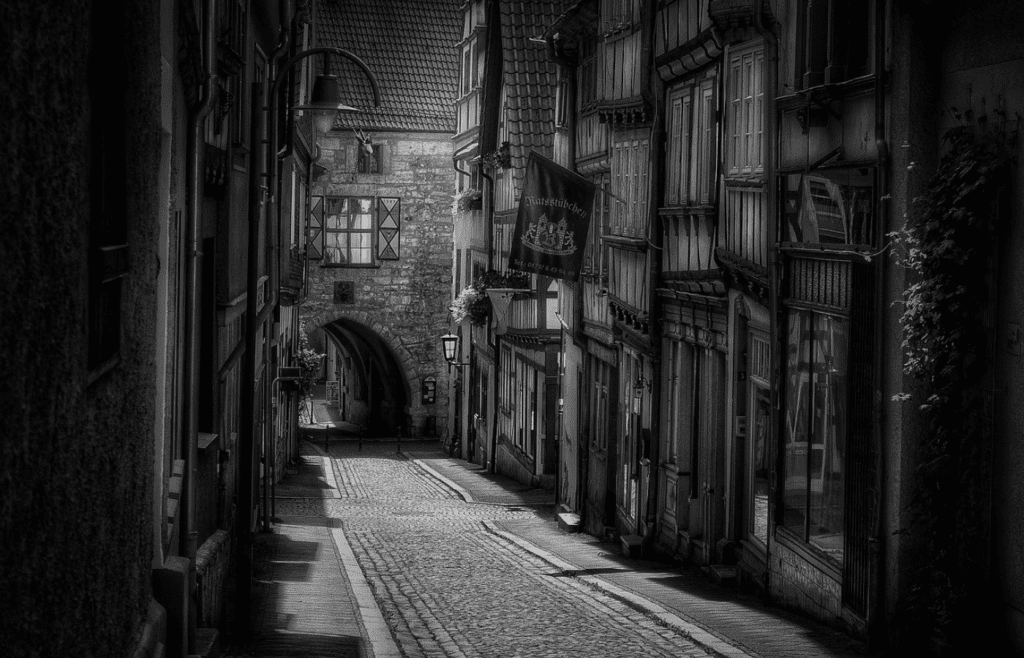 Dark alley symbolizing the risks of shadow banking