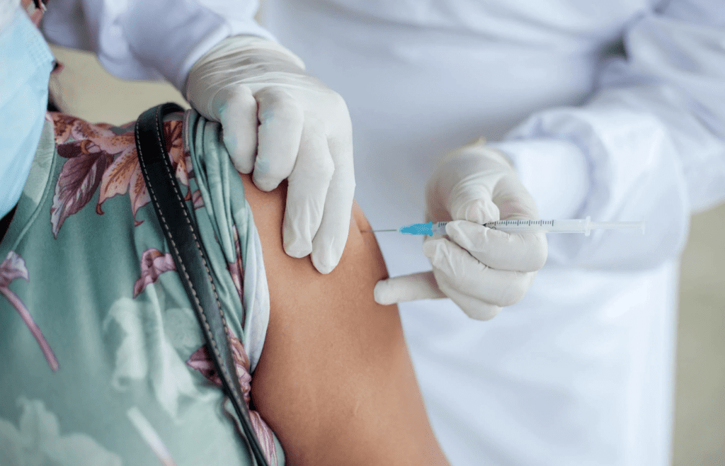 Person Getting Vaccinated