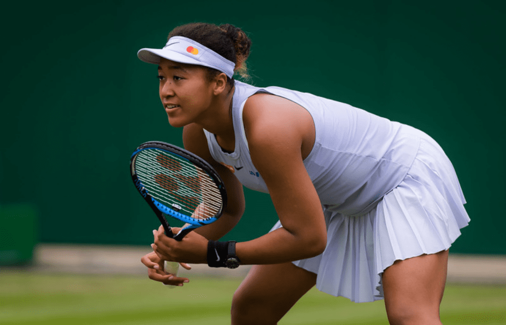 Naomi Osaka playing tennis