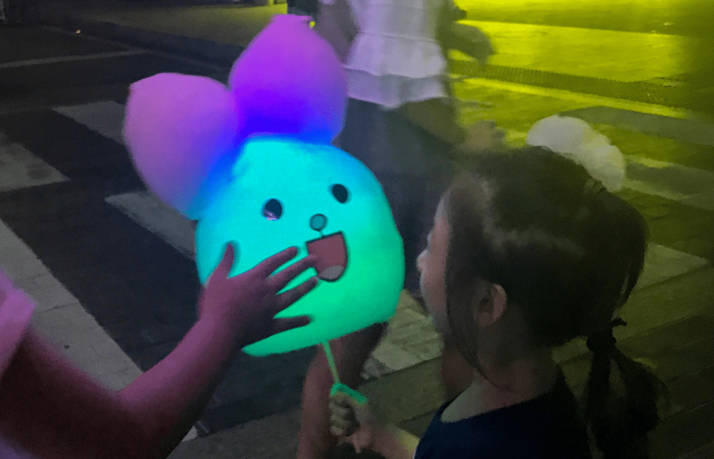 Glow-in-the-Dark Cotton Candy