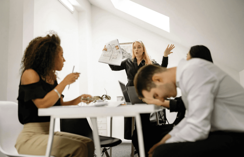 Team exhausted while boss highlights mistakes