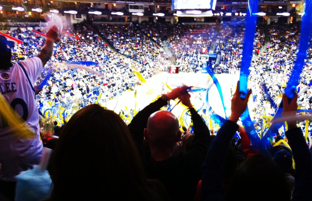 Utah Jazz fans cheering