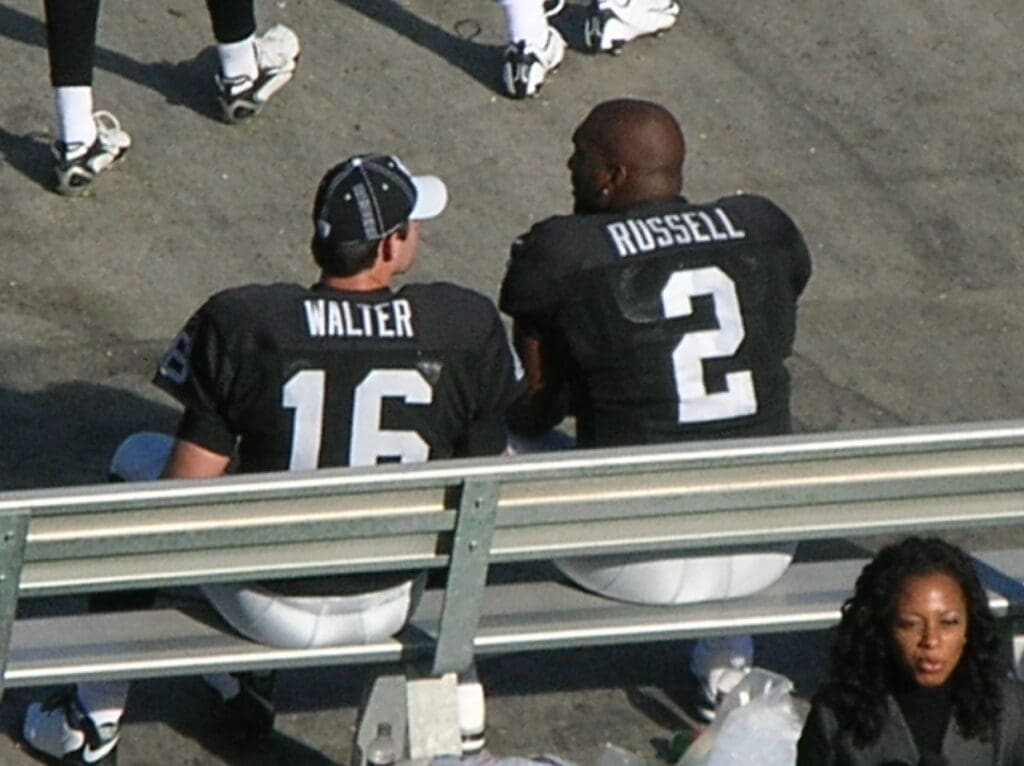 Walter & Russell at Falcons at Raiders 11-2-08