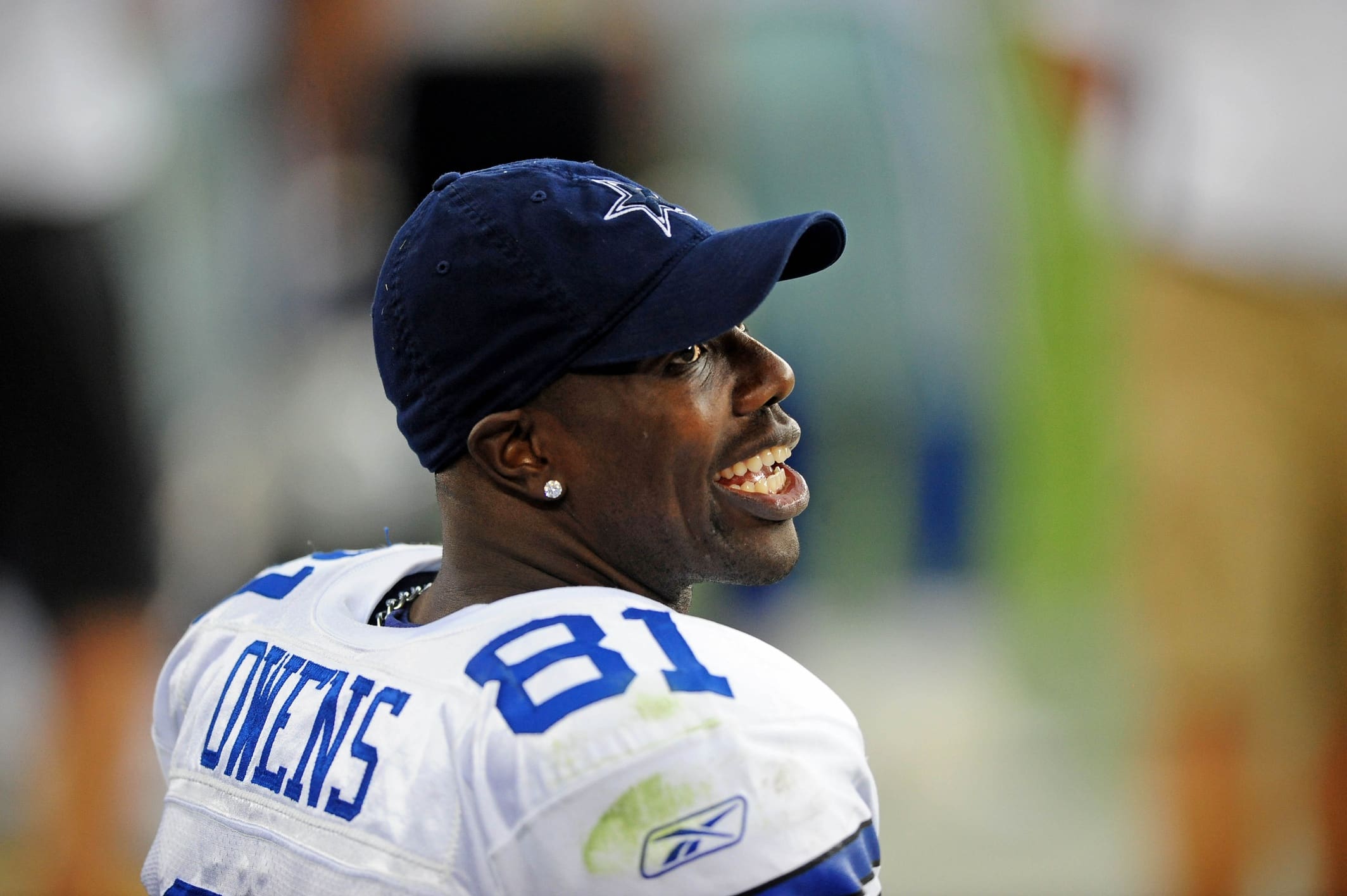 Oct. 12, 2008; Glendale, AZ, USA; Dallas Cowboys wide receiver (81) Terrell Owens against the Arizona Cardinals at University of Phoenix Stadium. Arizona defeated Dallas 30-24 in overtime. Mandatory Credit: Mark J. Rebilas-USA TODAY Sports