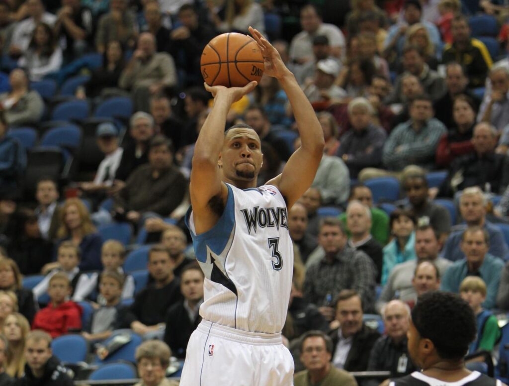 Nov 2, 2012; Minneapolis, MN, USA; Minnesota Timberwolves guard Brandon Roy (3) against the Sacramento Kings at the Target Center. The Timberwolves defeated the Kings 92-80. Mandatory Credit: Brace Hemmelgarn-USA TODAY Sports