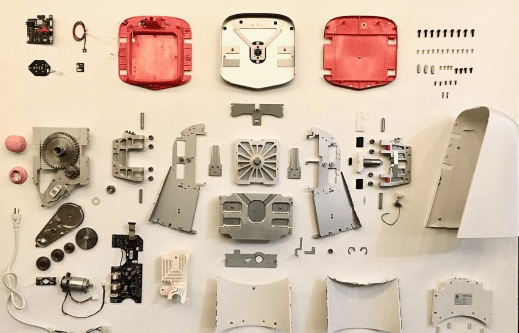 Disassembled Juicero Press