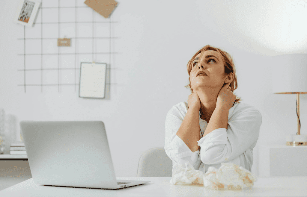 A person looking overwhelmed by their schedule