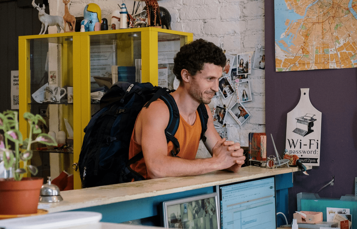 A compact backpack ready for a day trip