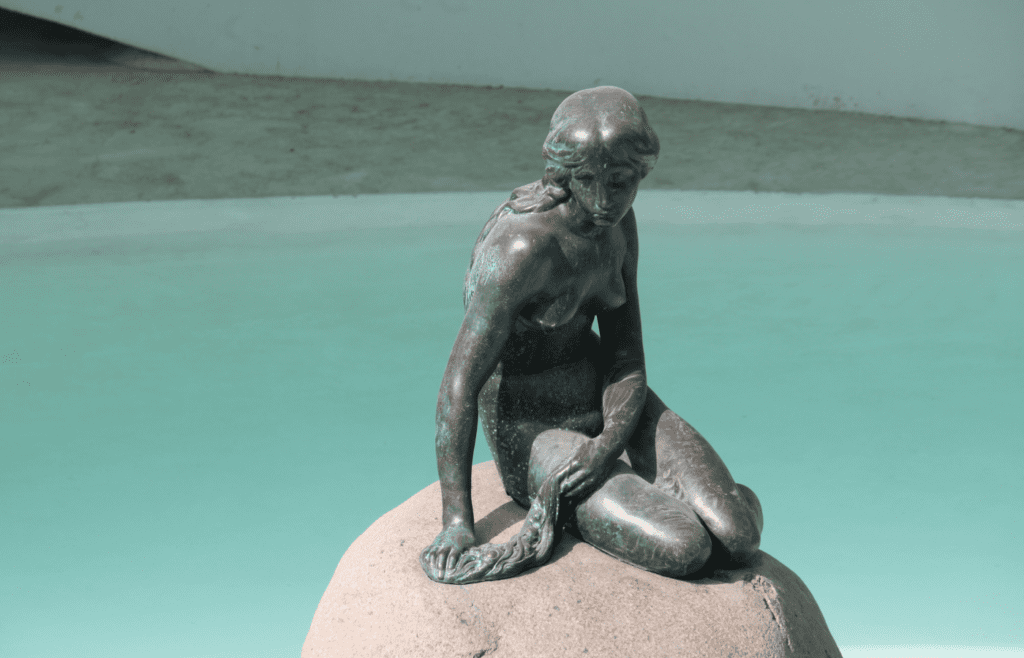 The Little Mermaid Statue in Copenhagen
