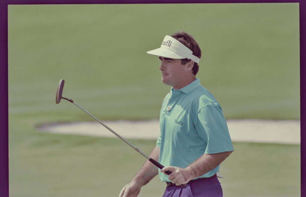 04/12/1992; Augusta, Georgia, USA; Craig Parry walks on a green at the Augusta National Golf Course during the 1992 Masters. Mandatory Credit: Blake Madden -The Augusta Chronicle via USA TODAY NETWORK