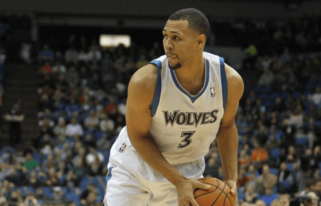 Nov 9, 2012; Minneapolis, MN, USA; Minnesota Timberwolves guard Brandon Roy (3) against the Indiana Pacers at the Target Center. The Timberwolves defeated the Pacers 96-94. Mandatory Credit: Brace Hemmelgarn-Imagn Images