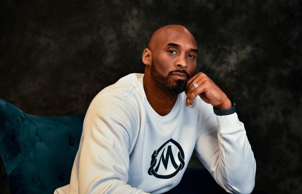 Kobe Bryant poses for a portrait inside of his office in Costa Mesa, California, on Jan. 17, 2020. Bryant, one of the greatest NBA players in history, is building an impressive resume in his post-basketball career, including winning an Academy Award.