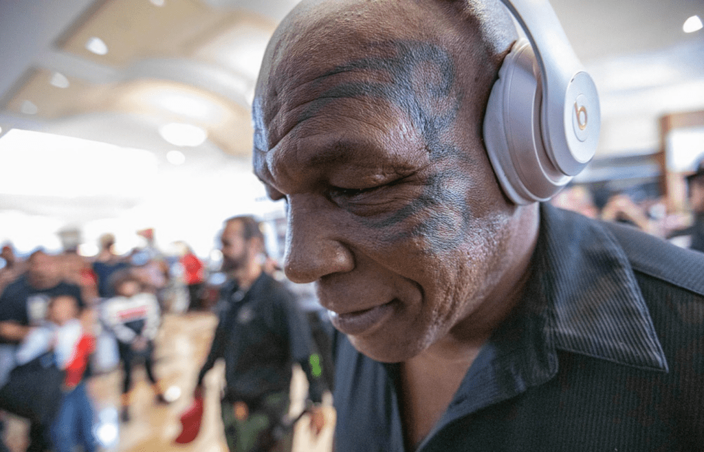 Mike Tyson arrives for a signing session January 25, 2025 in Wellington.