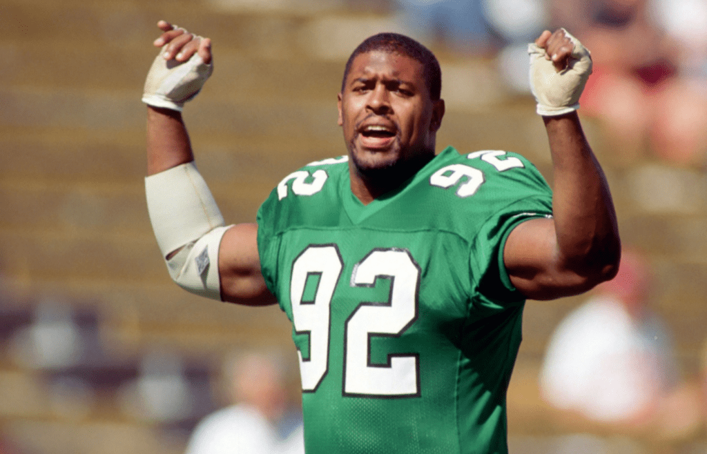 Unknown Date & Location, USA; FILE PHOTO; Philadelphia Eagles defensive end (92) Reggie White. Mandatory Credit: Tony Tomsic-USA TODAY NETWORK