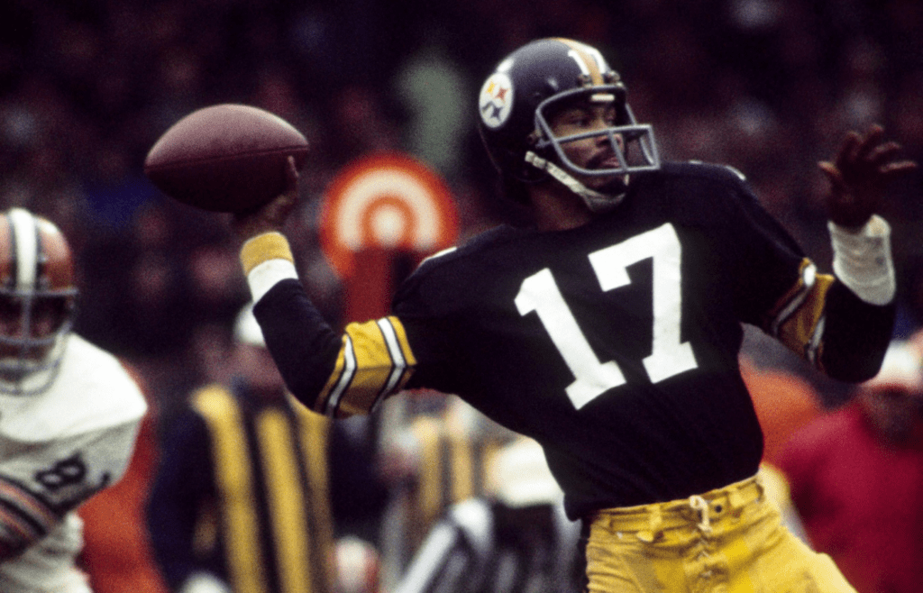 Unknown date; Pittsburgh, PA, USA; FILE PHOTO; Pittsburgh Steelers quarterback Joe Gilliam (17) throws the ball against the Cleveland Browns at Cleveland Stadium. The Browns defeated the Steelers 21-16. Mandatory Credit: Tony Tomsic-USA TODAY NETWORK