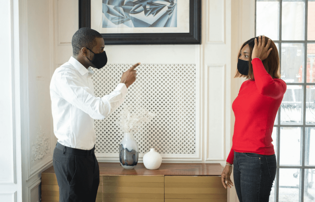 A heated debate where one person refuses to back down