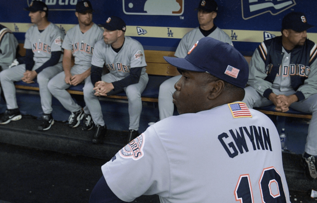 Tony Gwynn before the Padres' game against the Dodgers on Sept. 17, 2001. Xxx Baseball Returns S Bbn Dodgers Ro Usa Ca