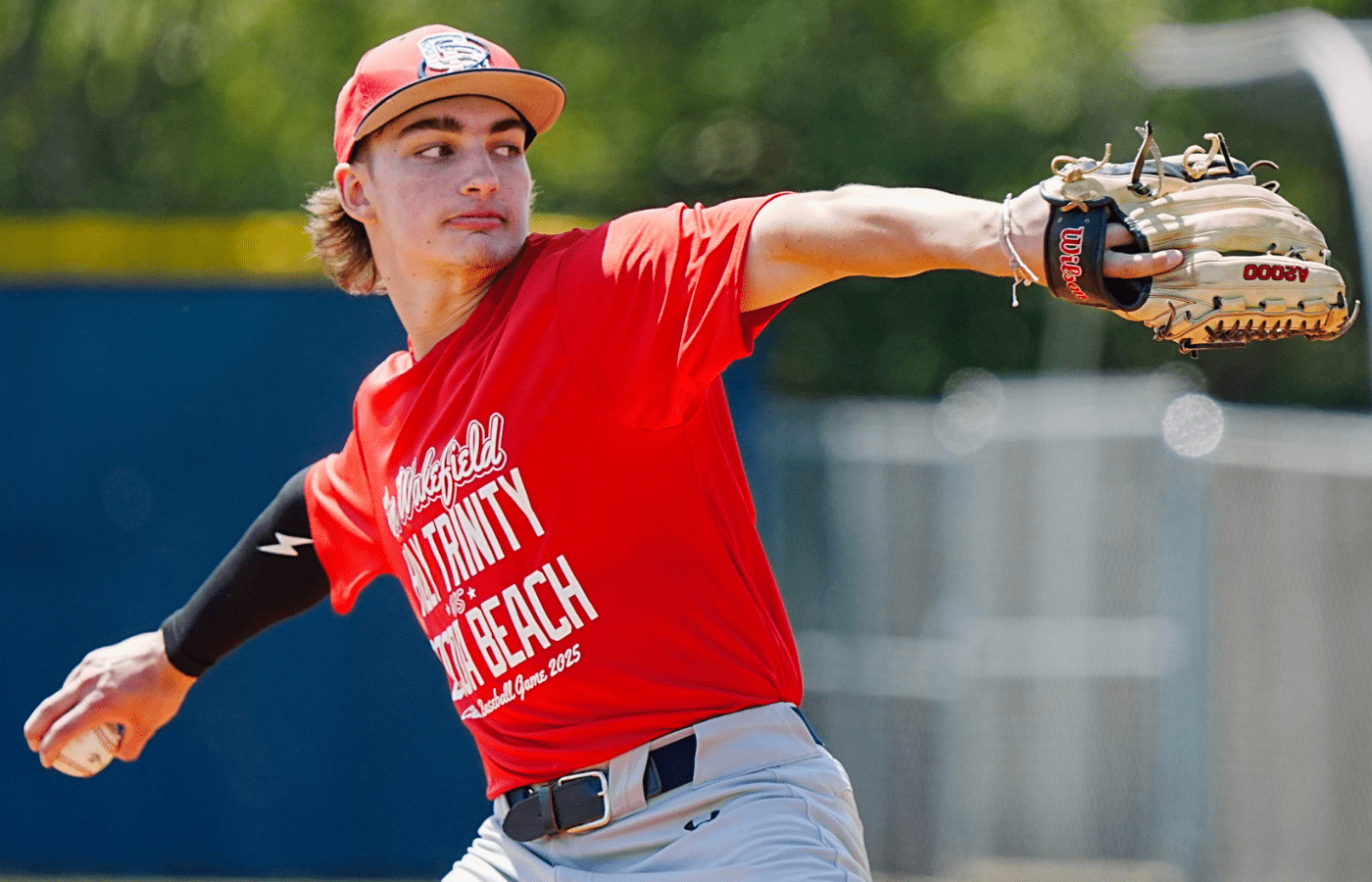 Jack Meckel pitches for Cocoa Beach against Holy Trinity in its annual fundraising game Saturday, March 29, 2025. This year’s game honors MLB pitcher Tim Wakefield and will benefit Space Coast Discovery Academy. Craig Bailey/FLORIDA TODAY via USA TODAY NETWORK