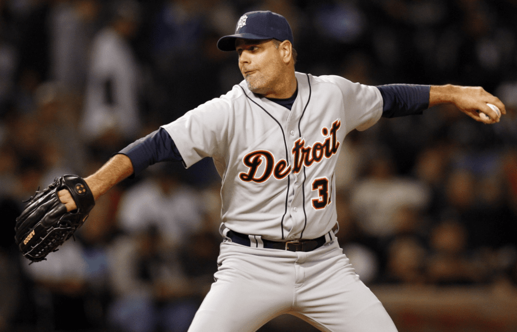 Sep 14, 2008; Chicago, IL, USA; Detroit Tigers starting pitcher Kenny Rogers (37) delivers a pitch during the first inning of the second game of a doubleheader against the Chicago White Sox at US Cellular Field. Mandatory Credit: Jerry Lai-Imagn Images