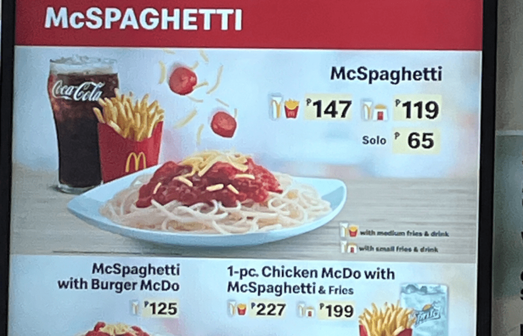 McDonald’s McSpaghetti