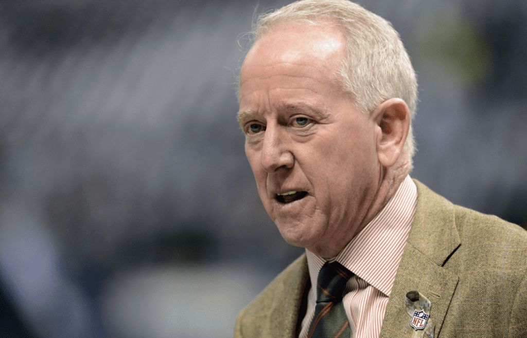 Nov 10, 2013; New Orleans, LA, USA; Former NFL quarterback Archie Manning on the sidelines before the game against the New Orleans Saints and the Dallas Cowboys at Mercedes-Benz Superdome. Mandatory Credit: John David Mercer-Imagn Images