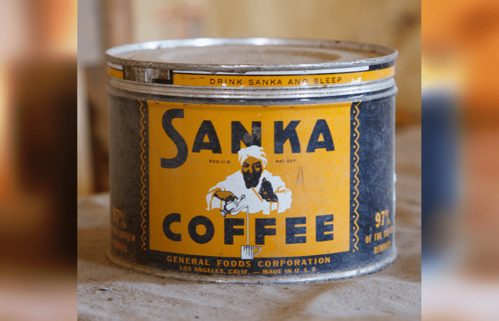 Sanka Coffee Can