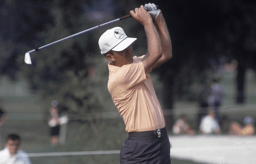 Jul 24, 1966; Akron, OH, USA; FILE PHOTO; Al Geiberger in action during the 1966 PGA Championship at Firestone Country Club. Mandatory Credit: Malcolm Emmons-USA TODAY NETWORK