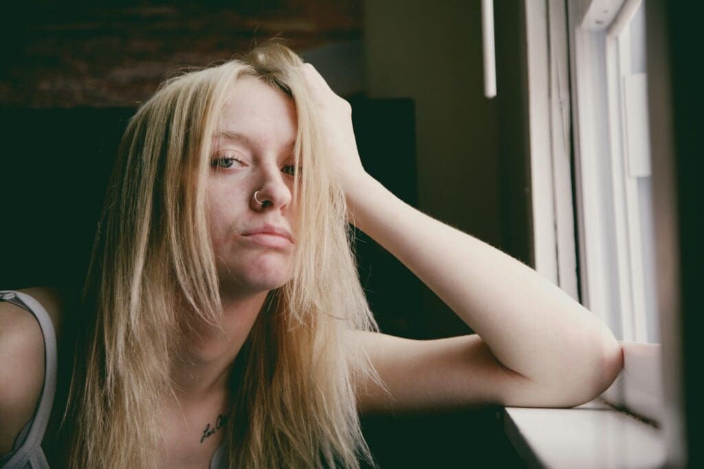 woman by the window