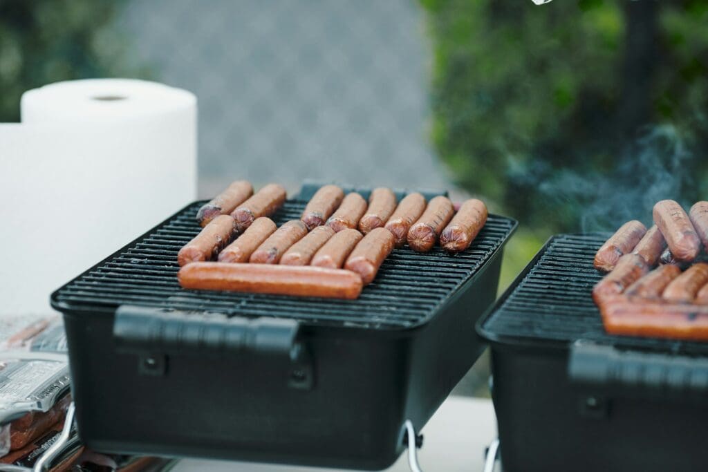 grilled hotdogs