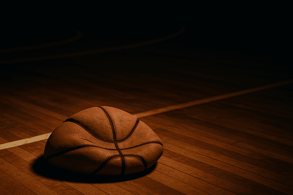Deflated basketball