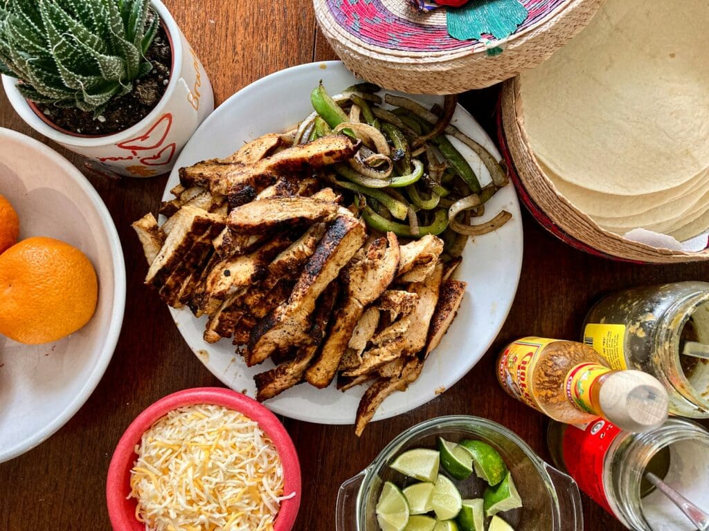 chicken fajitas