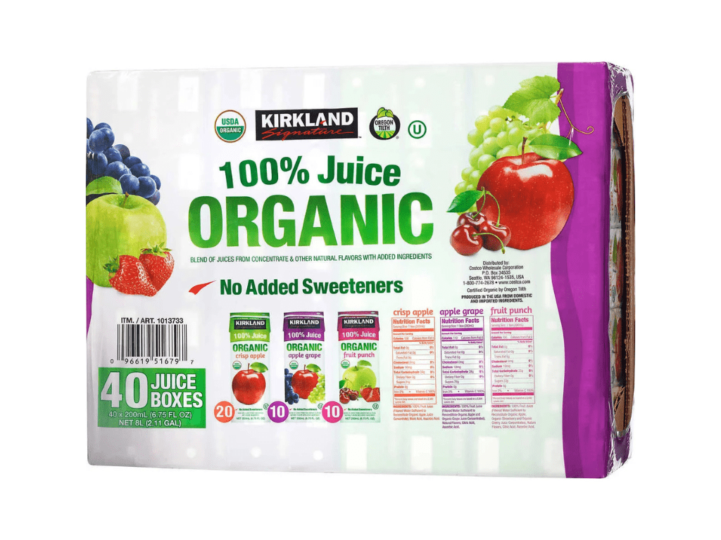 organic juice boxes