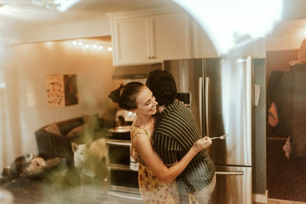 couple in the kitchen