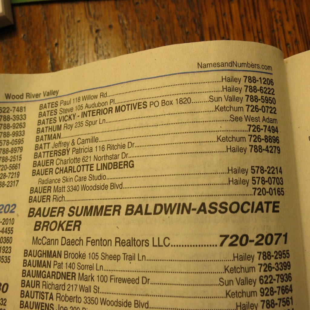 phone book