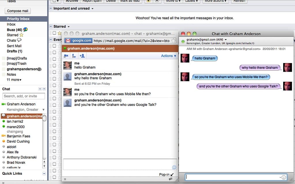 AIM and Google Talk turn on federated instant messaging interoperability