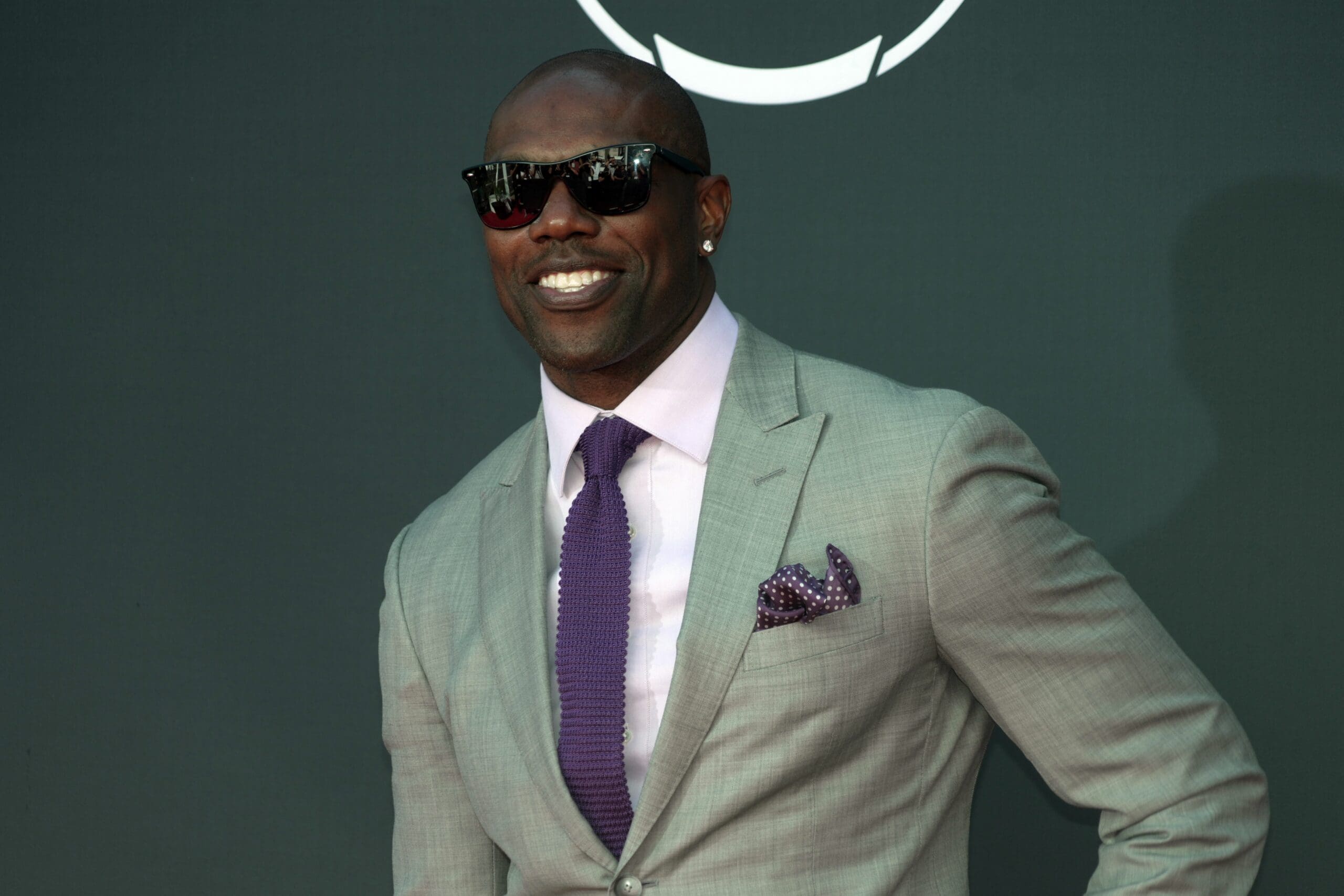 Jul 12, 2023; Los Angeles, CA, USA; Philadelphia Eagles wide receiver Terrell Owens arrives on the red carpet before the 2023 ESPYS at the Dolby Theatre. Mandatory Credit: Kirby Lee-USA TODAY Sports