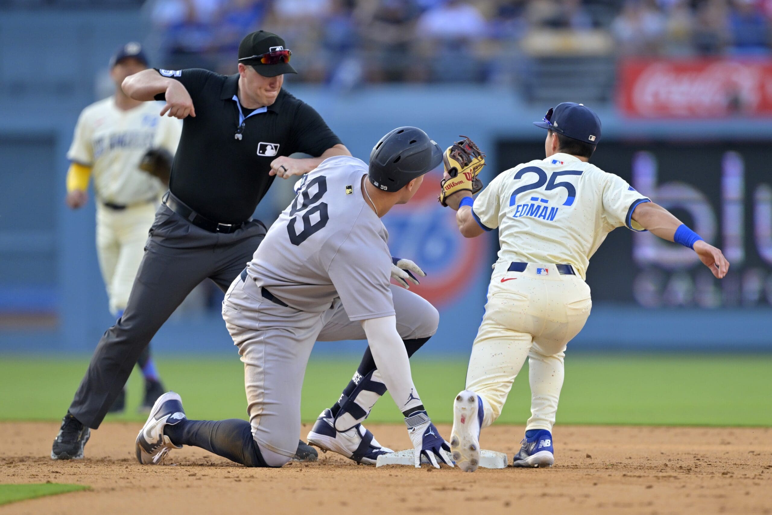 MLB Umpire Hilarious Reaction to Taking a Hit to the Head