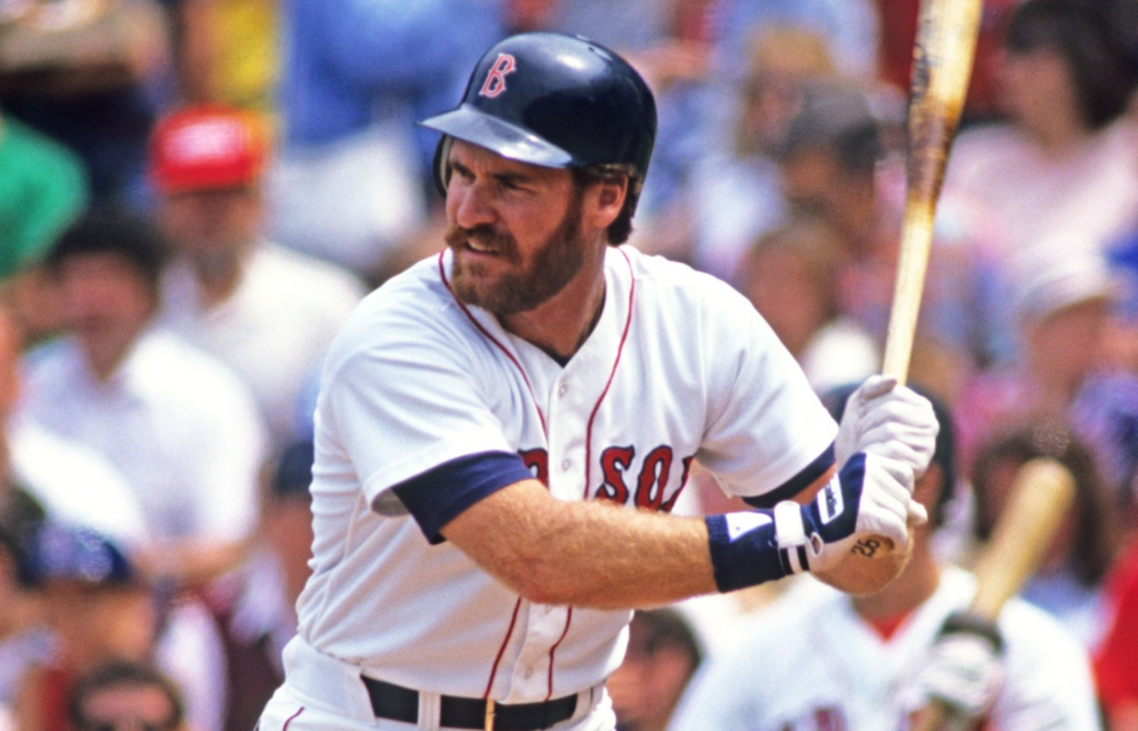 Jun 24, 1989; Boston, MA, USA; FILE PHOTO; Boston Red Sox third baseman Wade Boggs at bat against the Minnesota Twins at Fenway Park. Mandatory Credit: RVR Photos-USA TODAY NETWORK