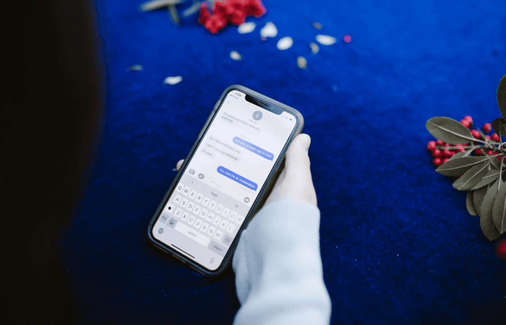 A smartphone with a long list of unread messages