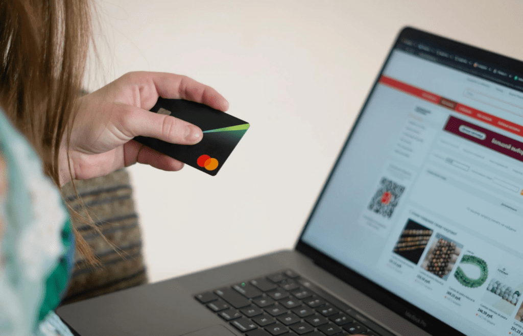 A website offering a free product with a credit card form