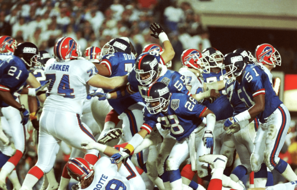 The New York Giants defeated the Buffalo Bills 20 19 in Super Bowl XXV at Tampa Stadium in Tampa, Florida, on January 27, 1991,