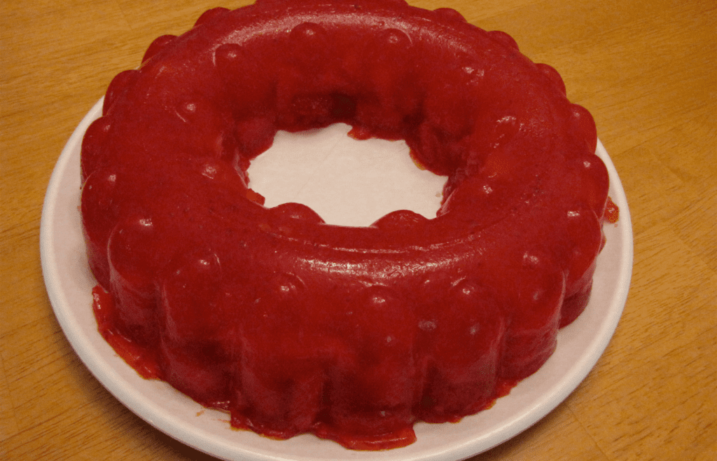 Strawberry Jell-O Mold