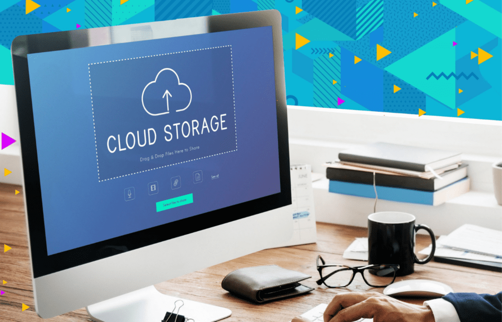 Cloud storage plans on a computer screen